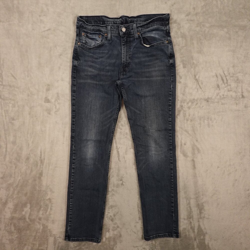 Levi’s‎ Jeans 514 Straight Fit Men's W32 L34 Dark Wash Blue Denim Red Tab